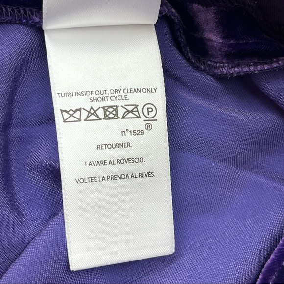 Polo Ralph Lauren Purple Velvet Womens 12 Midi to Maxi Skirt Pull-On NEW *FLAW - Picture 4 of 11